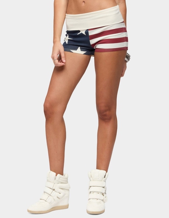 EDIKTED USA Foldover Shorts Primary Image