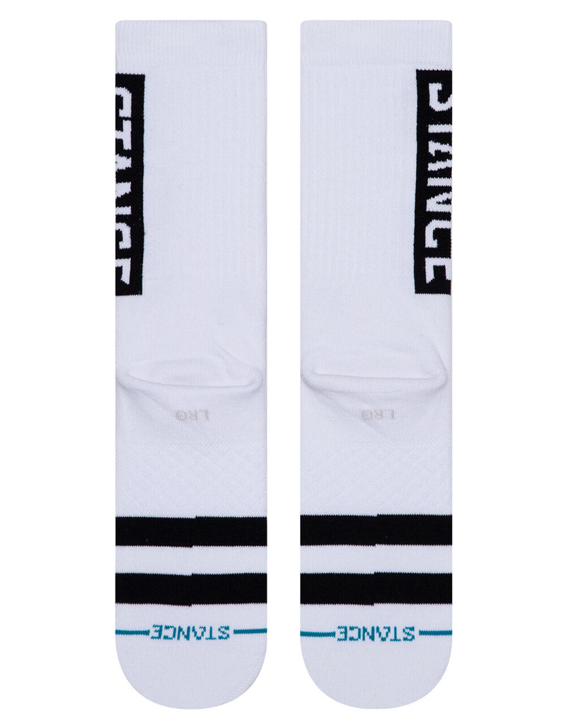 STANCE OG Mens White Crew Socks image number 2