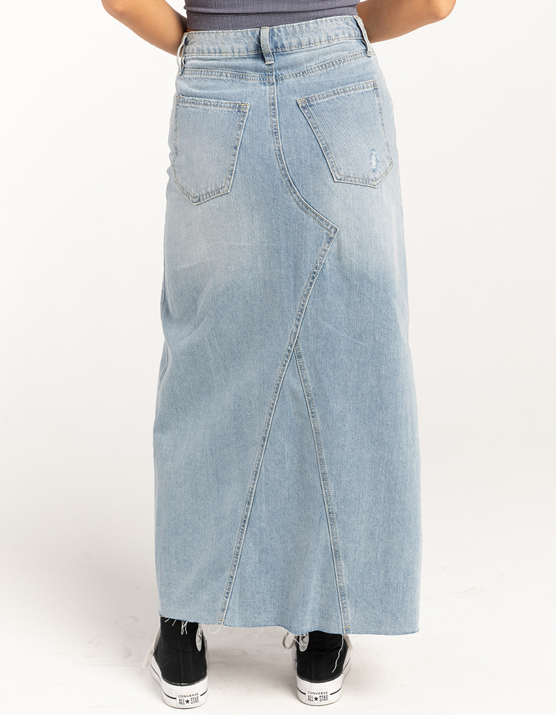 RSQ Womens Low Rise Denim Maxi Skirt image number 3