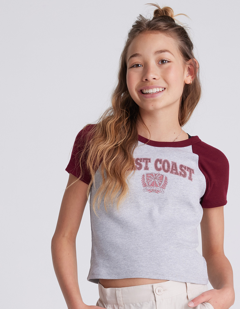 FULL TILT West Coast Girls Raglan Tee image number 3
