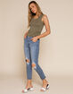 FREE PEOPLE U Neck Womens Olive Tank Top image number 4