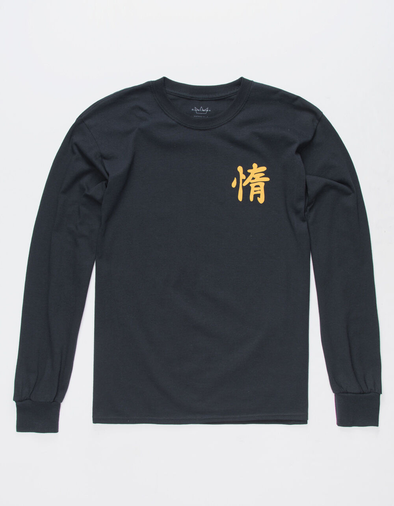 BLUE CROWN Lazy Black Mens T-Shirt image number 1