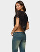 EDIKTED Yanna Beaded Fringe Poncho Top image number 3