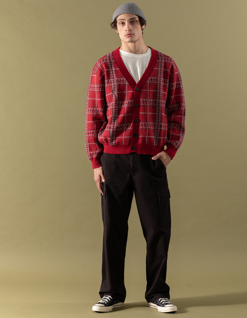 RSQ Mens Plaid Cardigan image number 2