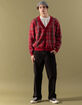 RSQ Mens Plaid Cardigan image number 3