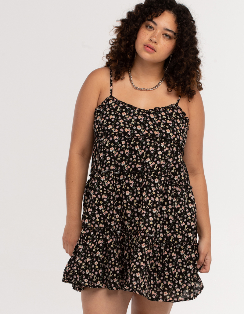 FULL TILT Ditsy Tier Babydoll Dress image number 0