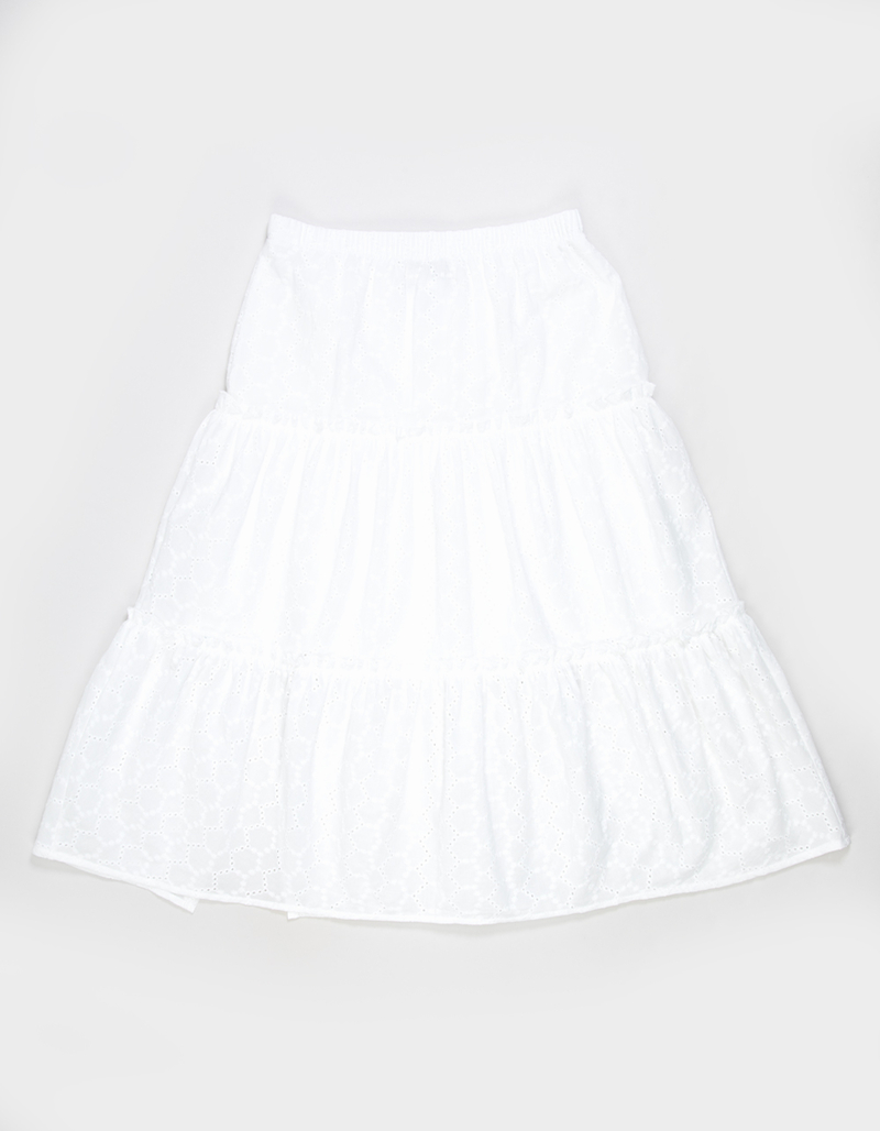 NECTAR CLOTHING Girls Eyelet Maxi Skirt image number 1