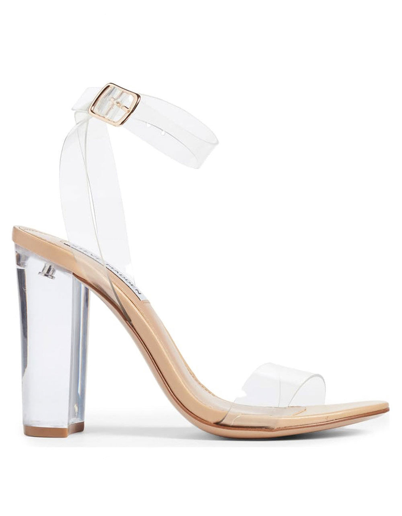 STEVE MADDEN Camille Clear Womens Heeled Sandals image number 1