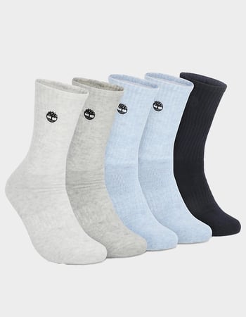 TIMBERLAND Rivington 5 Pack Mens Cushioned Crew Socks Primary Image