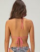 FULL TILT Zebra Print Triangle Bikini Top image number 3