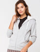 SKY AND SPARROW Zip Up Cozy Heather Gray Womens Hoodie image number 1