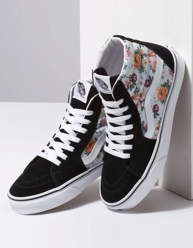 VANS Garden Floral Sk8-Hi True White Womens Shoes image number 3