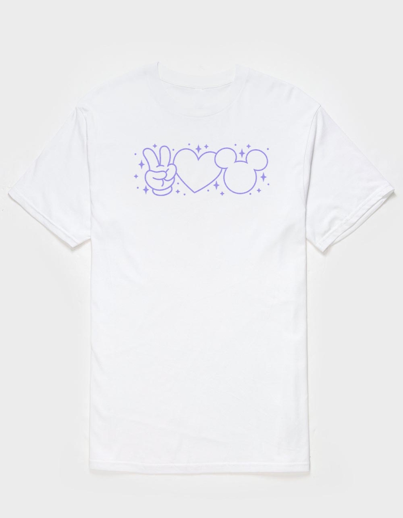DISNEY Peace Love Mickey Unisex Tee image number 0