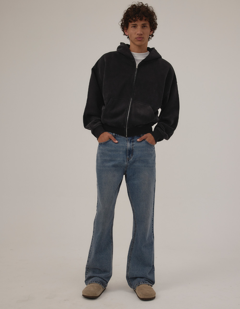 RSQ Mens Cropped Zip-Up Hoodie image number 8