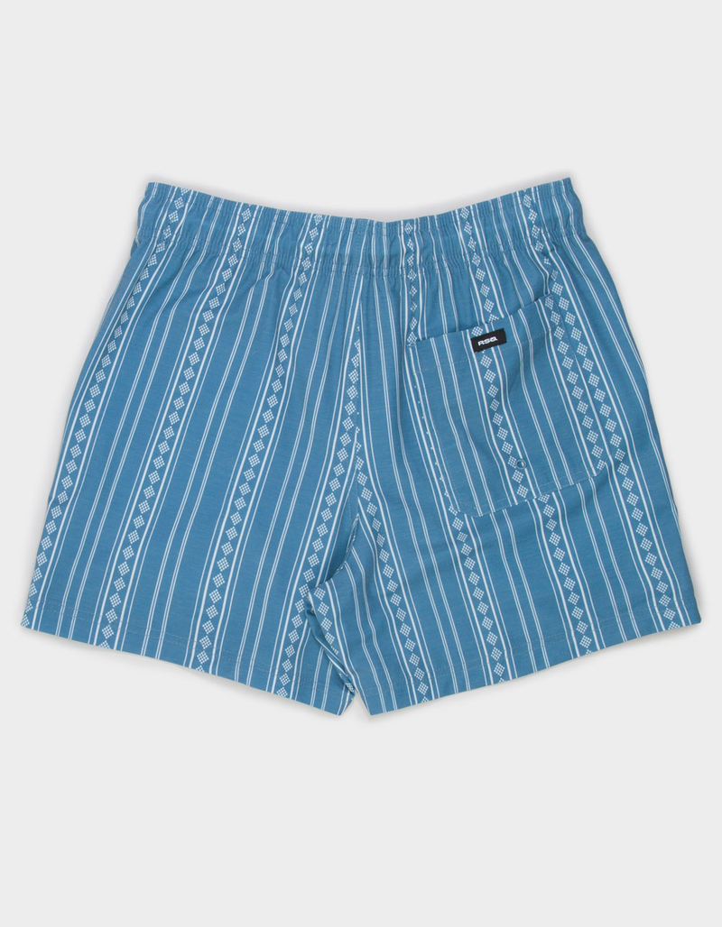 RSQ Mens Tie Stripes 5" Swim Shorts image number 1