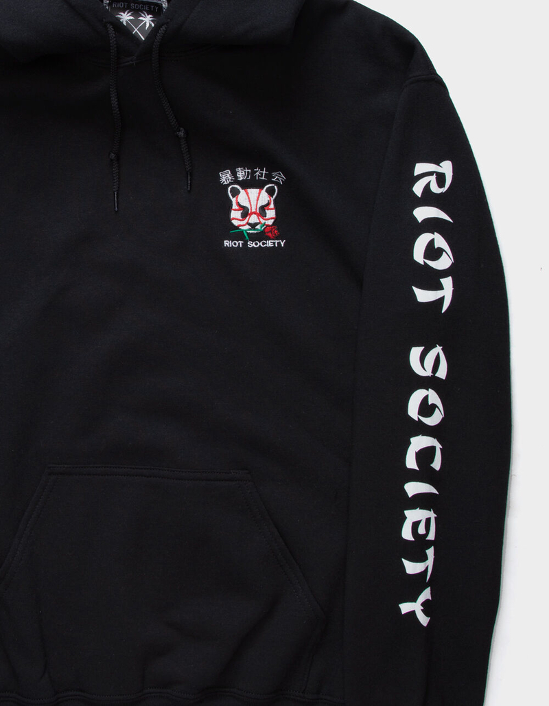RIOT SOCIETY Kabuki Panda Mens Hoodie image number 2