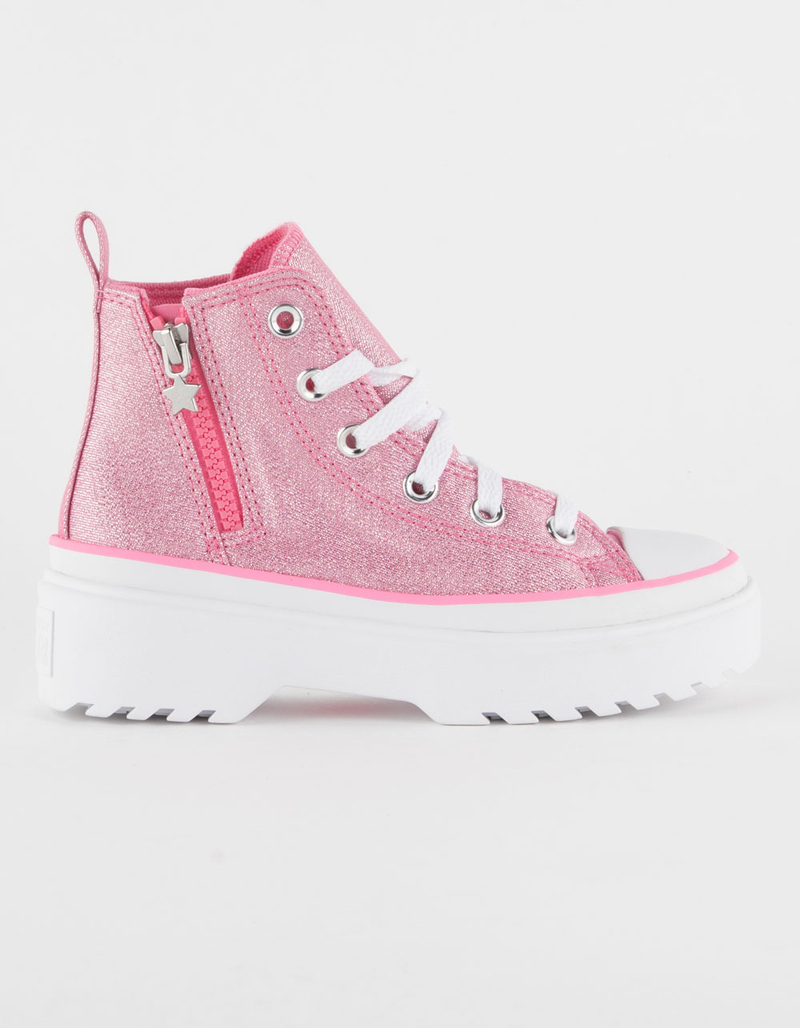 CONVERSE Chuck Taylor All Star Lugged Lift Platform Prism Glitter Girls High Top Shoes image number 1