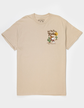 RIOT SOCIETY x Peanuts Snoopy Not My First Rodeo Mens Tee Alternative Image