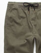 CHARLES AND A HALF Olive Mens Twill Jogger Pants image number 4