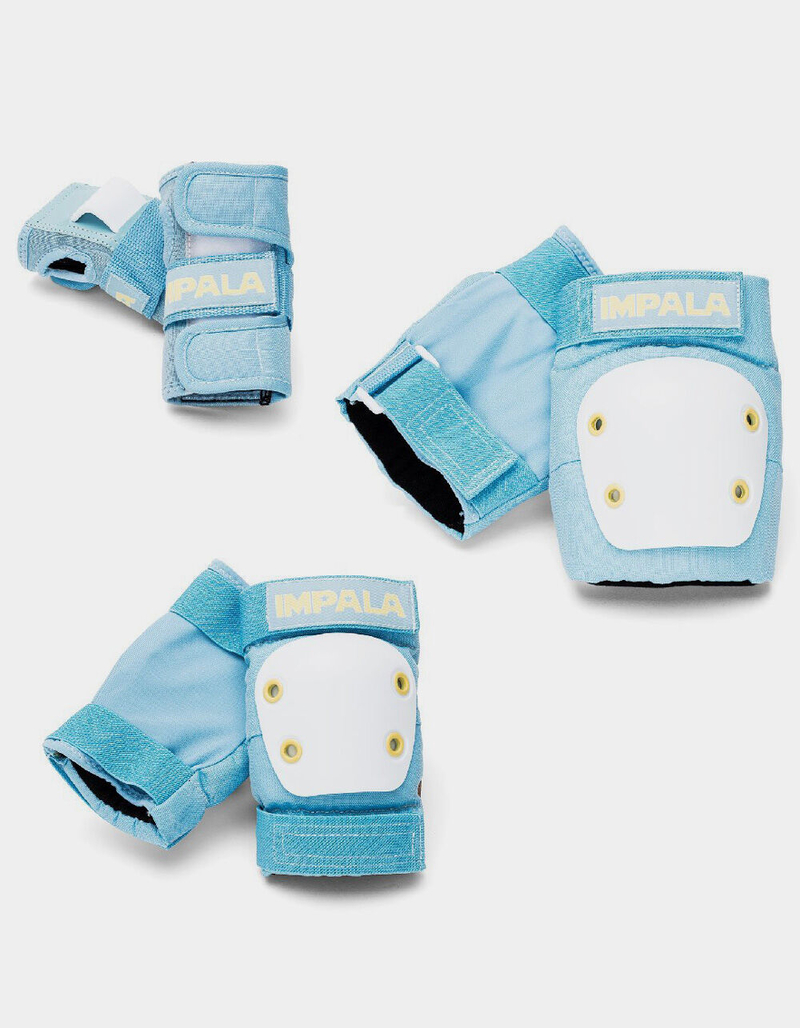 IMPALA ROLLERSKATES 3 Piece Junior Blue Protective Safety Gear image number 0