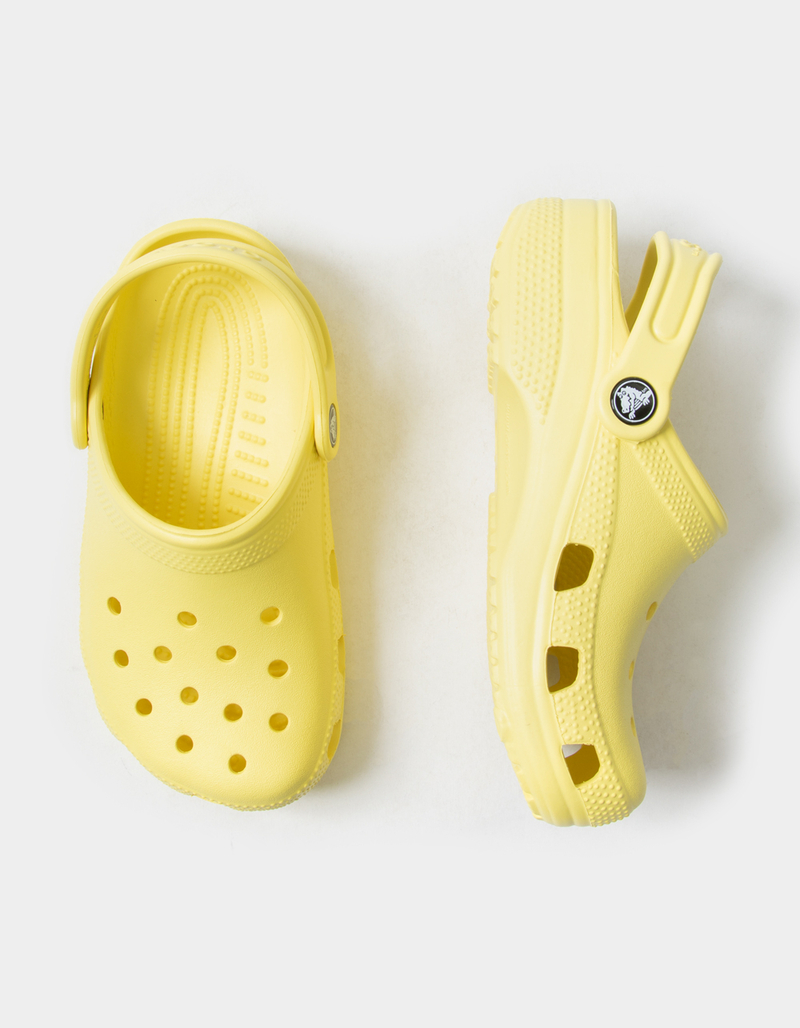 CROCS Classic Kids Yellow Clogs image number 4