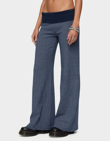 EDIKTED Amarna Striped Fold Over Pants Alternative Image