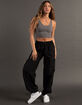 FULL TILT Seamless Lurex V-Neck Womens Rib Tank Top image number 5