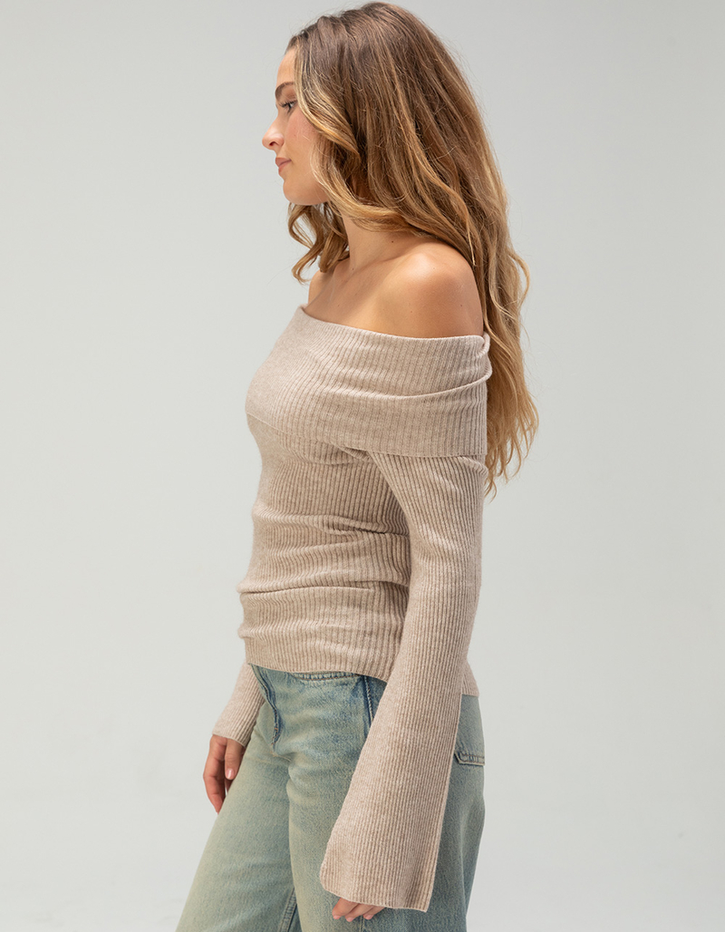 ONLY Jay Off The Shoulder Womens Long Sleeve Top image number 2