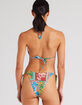 POOLSIDE PARADISO Wildflower String Tie Triangle Bikini Top image number 3
