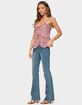EDIKTED Mattea Low Rise Flared Jeans image number 4