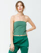 FULL TILT Essentials Green Womens Tube Top image number 1