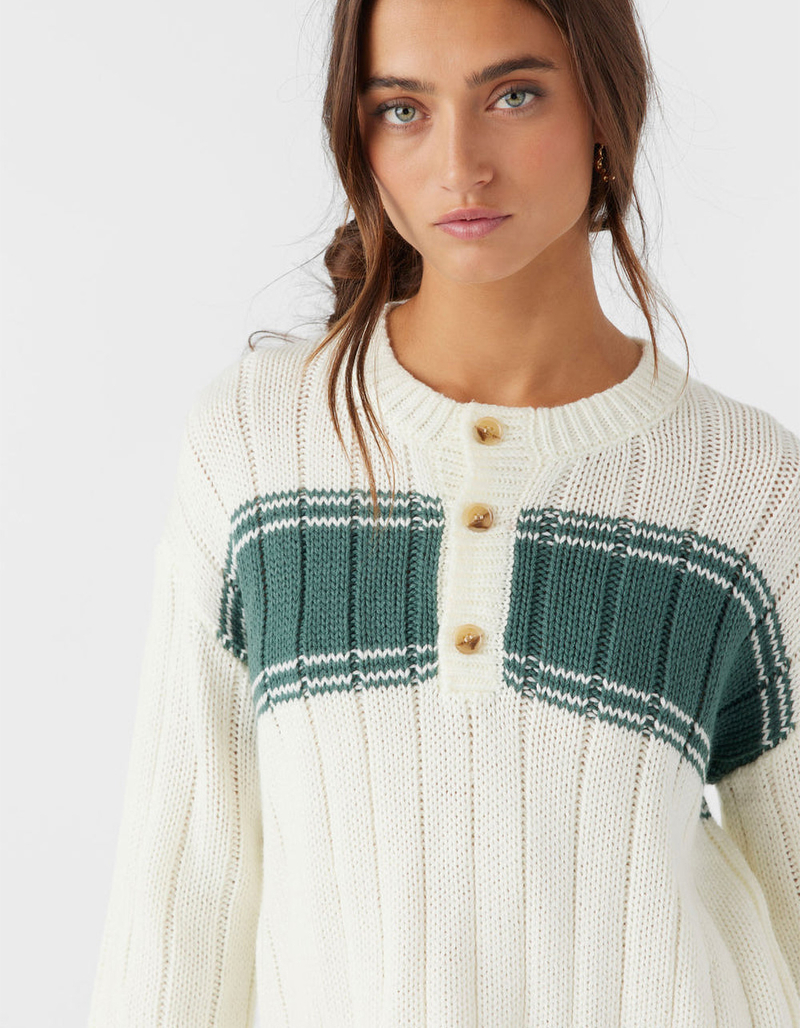 O'NEILL Oceanfront Stripe Womens Henley Sweater image number 1