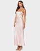 EDIKTED Vienna Open Back Satin Maxi Dress image number 3