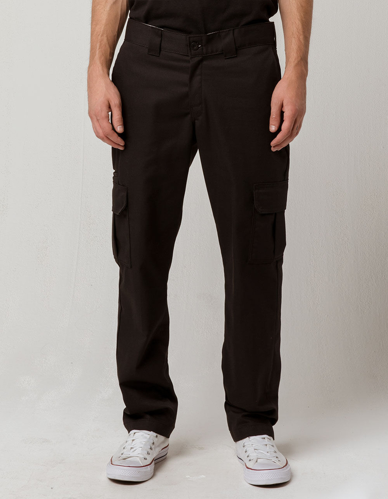 DICKIES FLEX Slim Fit Straight Leg Black Mens Cargo Pants image number 1