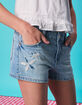 RSQ Girls Patchwork Denim Shorts image number 4