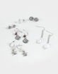 FULL TILT 6 Pack Star/Shell/Faux Pearl Earrings image number 1