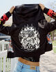 ED HARDY Tiger Flame Womens Crop Zip-Up Hoodie image number 7
