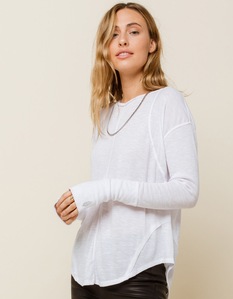 FREE PEOPLE Lay Up Womens White Tee image number 1