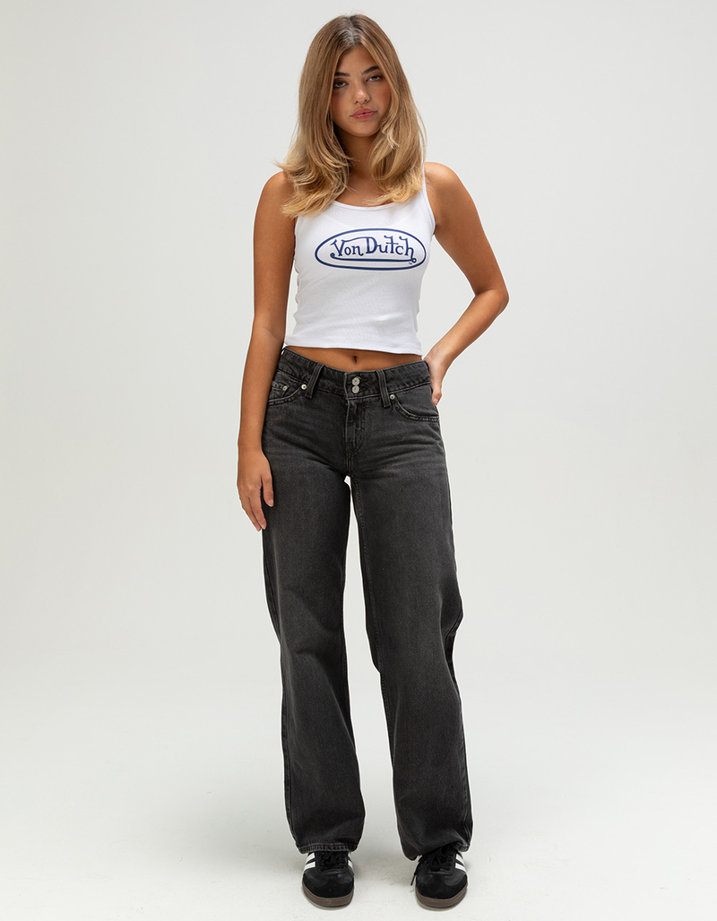 VON DUTCH Logo Womens Rib Tank Top image number 1