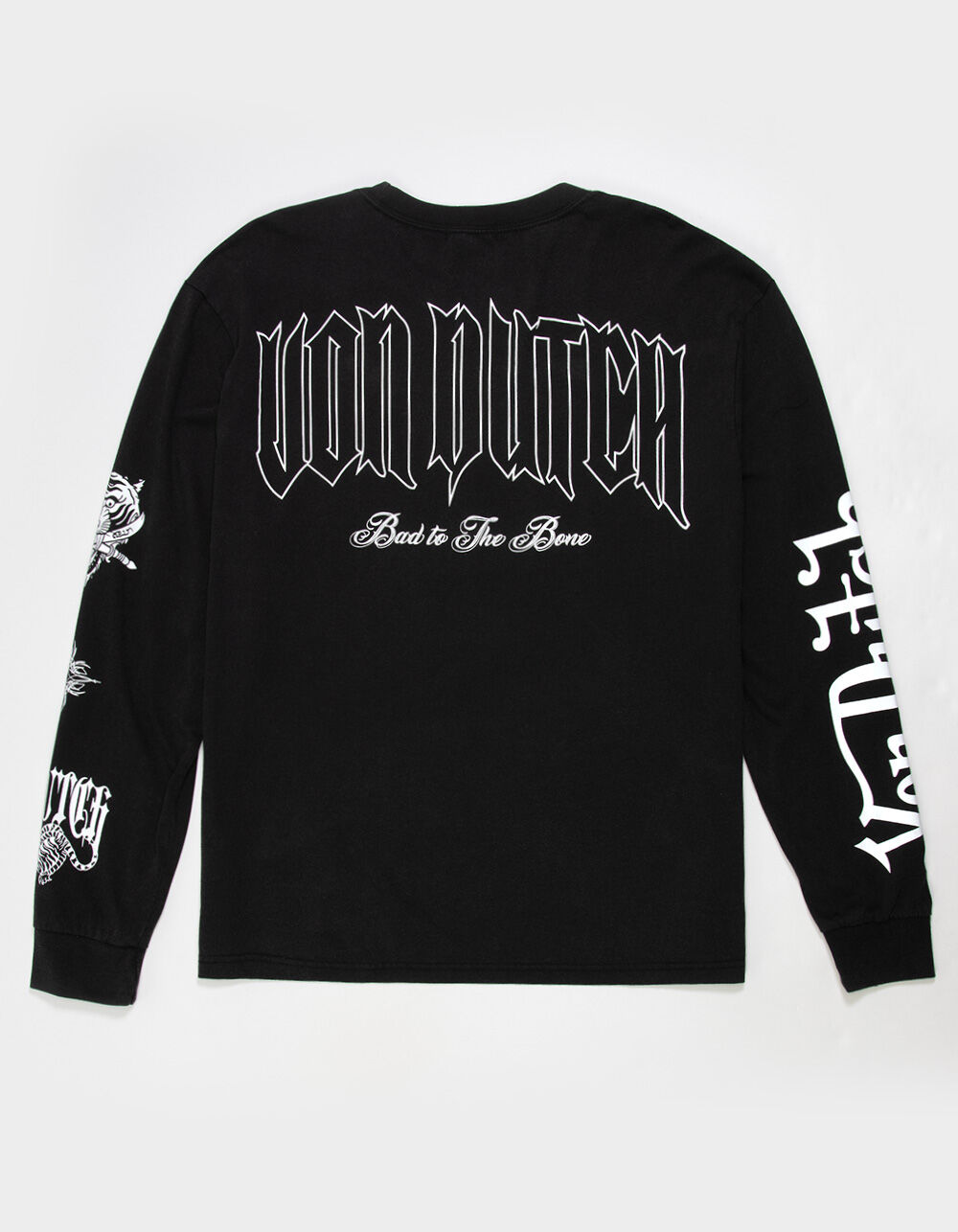 VON DUTCH Patch Mens Long Sleeve Tee - WASHED BLACK | Tillys