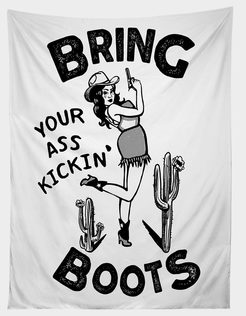 DENY DESIGNS Kicking Boots Tapestry image number 0