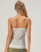 FULL TILT Graphic Womens Long Lace Trim Cami image number 4