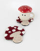 Tufted Mushroom Coasters Set image number 2