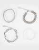 FULL TILT 4 Piece Pearl Ball Chain Bracelet Set image number 3