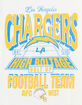 THE WILD COLLECTIVE Los Angeles Chargers Player Mens Boxy Tee image number 2