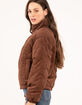 LOVE TREE Womens Puffer Corduroy Jacket image number 2