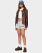 EDIKTED Ardella Oversized Faux Leather Jacket image number 4