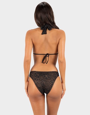 HURLEY Flower Crochet Ring Moderate Bikini Bottoms Primary Image