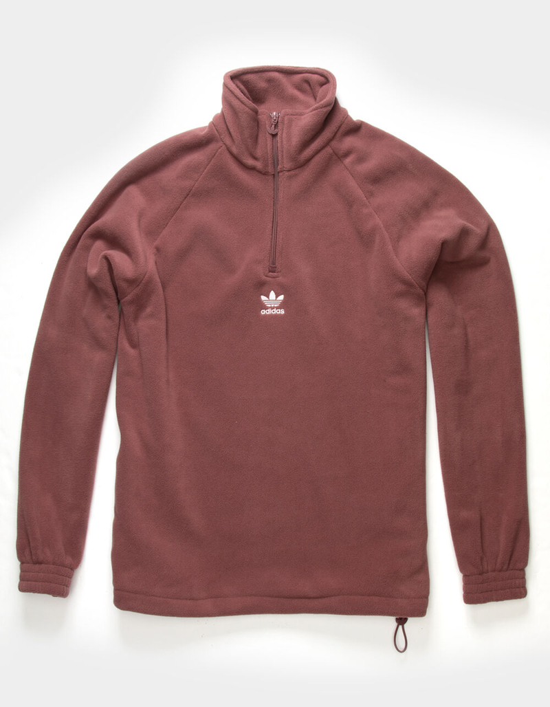 ADIDAS 1/2 Zip Fleece Teddy Mens Sweatshirt image number 2