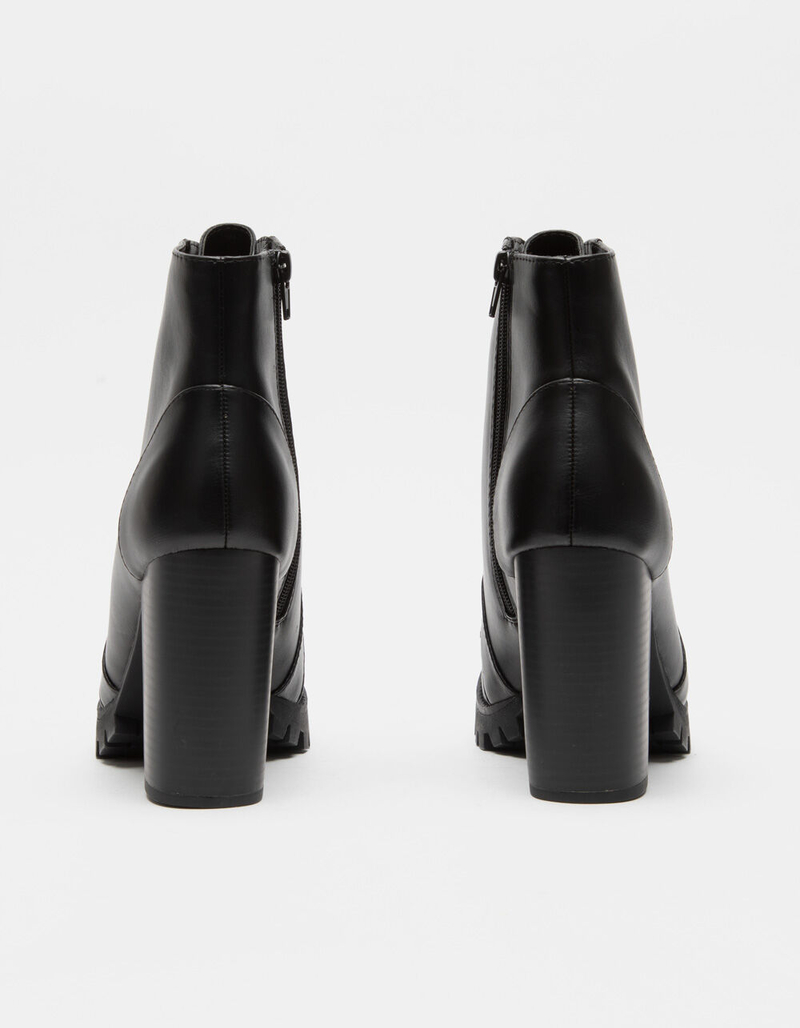 SODA Lace Up High Heel Womens Bootie image number 3